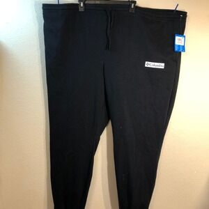 Columbia Trek Jogger Mens 6X Black Fleece Sweatpants Big and Tall NWT